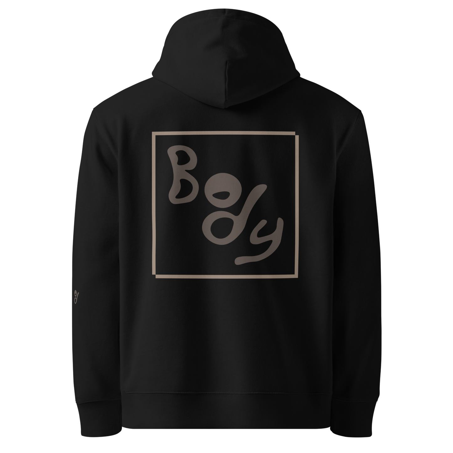 Essential Hoodie - Big Brown Text-Icon Logo