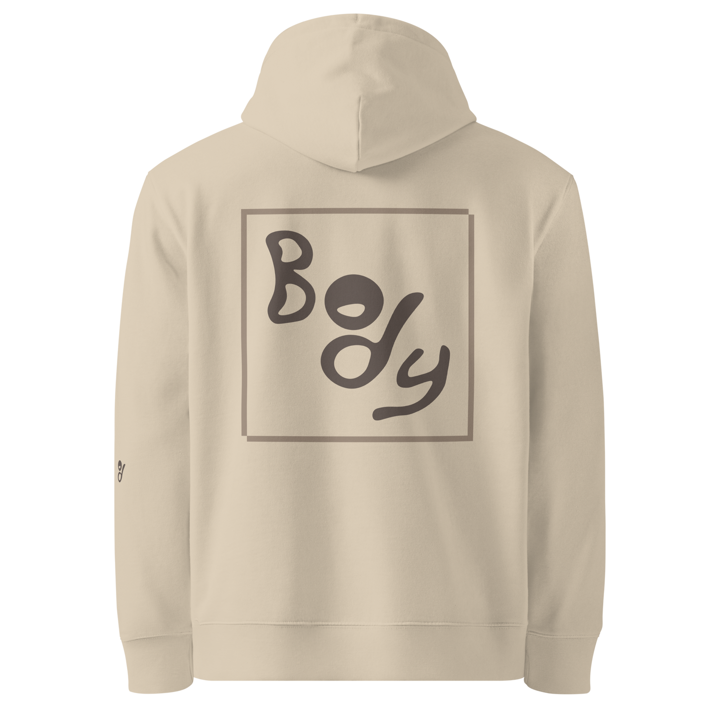 Essential Hoodie - Big Brown Text-Icon Logo