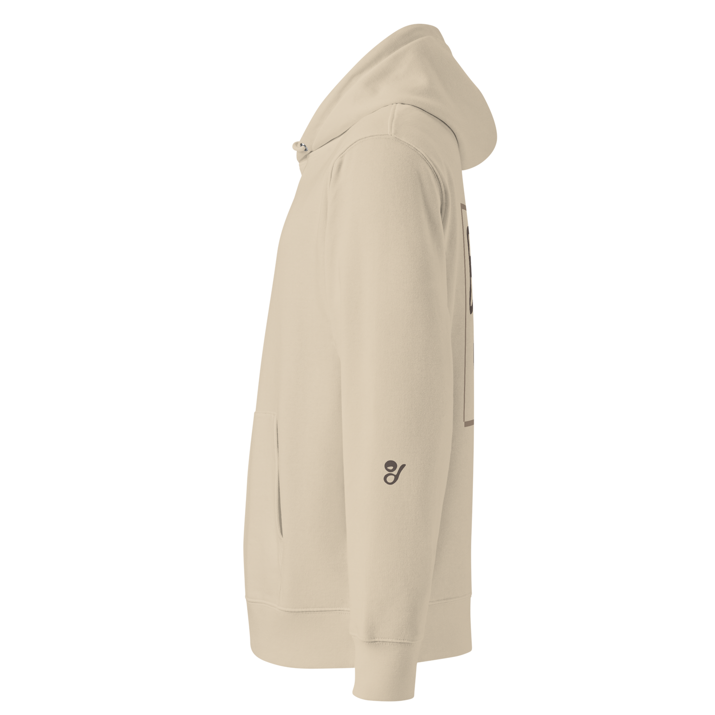 Essential Hoodie - Big Brown Text-Icon Logo
