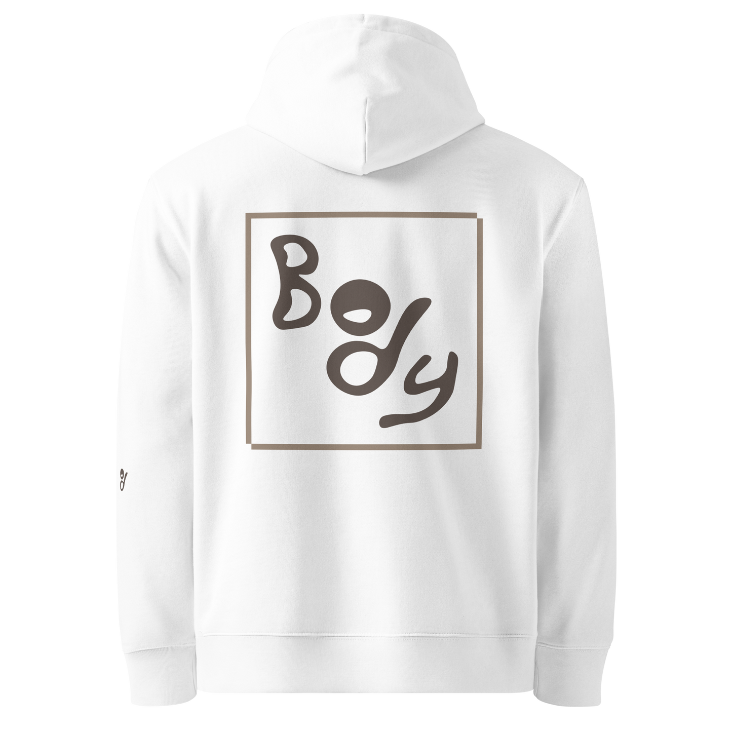 Essential Hoodie - Big Brown Text-Icon Logo