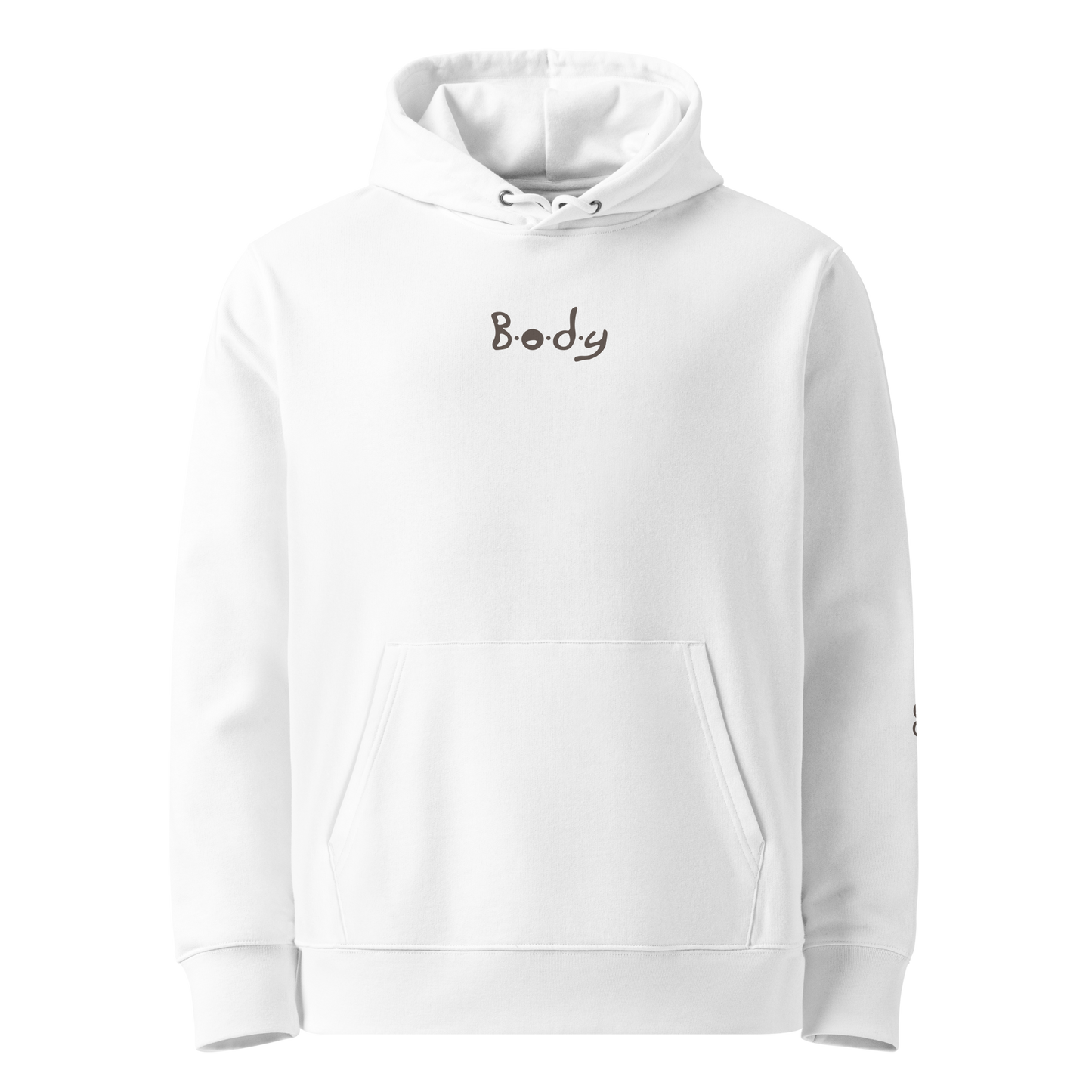 Essential Hoodie - Big Brown Text-Icon Logo
