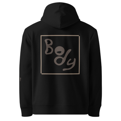Essential Hoodie - Big Brown Text-Icon Logo