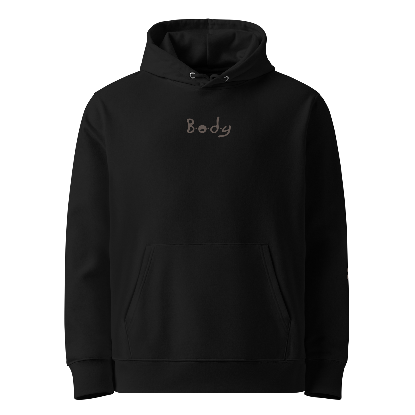 Essential Hoodie - Big Brown Text-Icon Logo