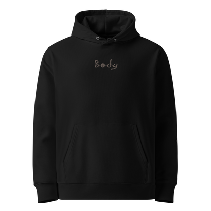 Essential Hoodie - Big Brown Text-Icon Logo