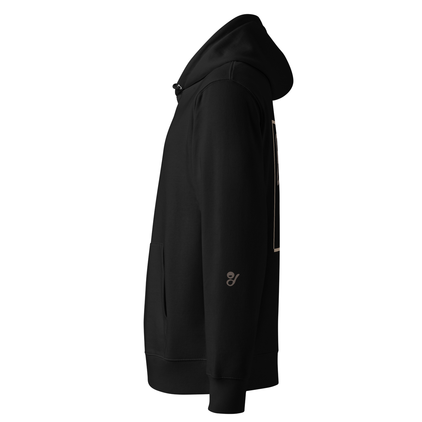 Essential Hoodie - Big Brown Text-Icon Logo