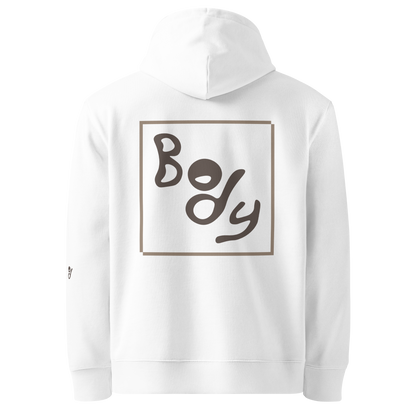 Essential Hoodie - Big Brown Text-Icon Logo