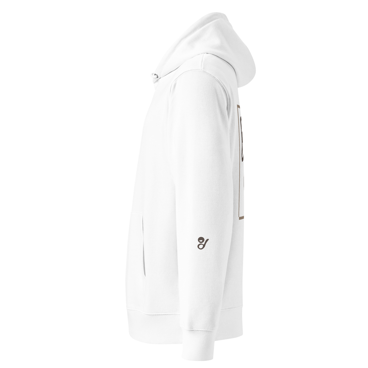 Essential Hoodie - Big Brown Text-Icon Logo
